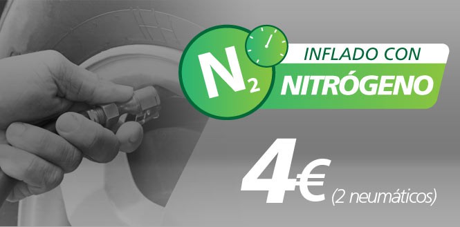 Inflado con nitrógeno (2 neumáticos)