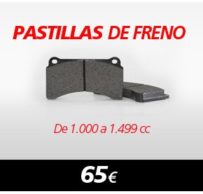 Pastillas de Freno de 1.000 a 1.499 cc