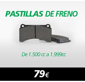 Pastillas Freno de 1.500 a 1.999 cc