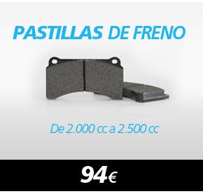 Pastillas Freno de 2.000 a 2.500 cc