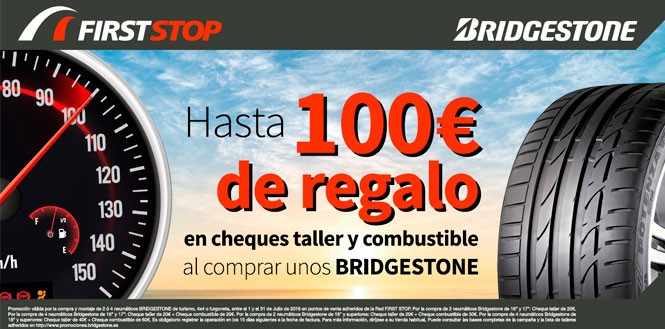 Hasta 100 € de regalo con Bridgestone