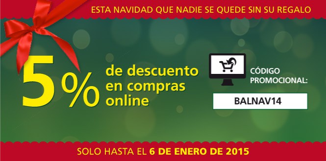 Te regalamos un 5% de descuento por Navidad
