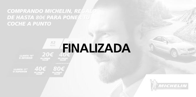 Con Michelin hasta 80€ para poner tu coche a punto