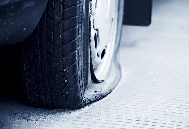 baldajos pinchazo pinchazo de neumático